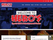 Tablet Screenshot of herossportsgrill.com